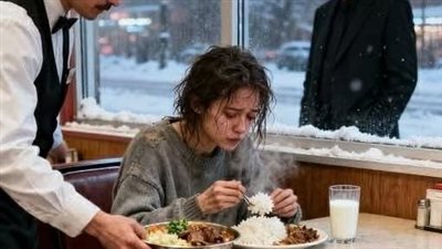 دخلت المطعم جائعه تبحث عن بقايا طعام وخرجت بقصة غيرت حياتها
